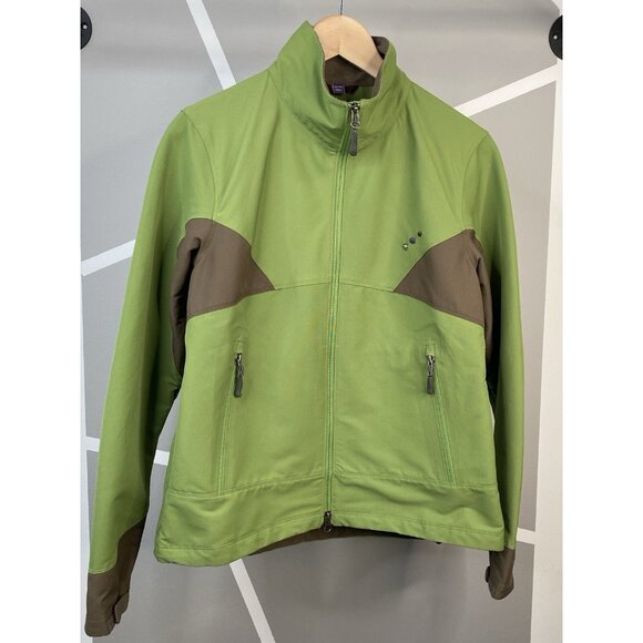Ibex Climawool Cirrus Softshell Jacket Women’s Medium Merino Wool Full Zip Green - Picture 1 of 16